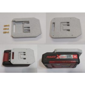   Adapter építéshez, akkumulátorra való ellendarab, Einhell X Change + 3db érintkező KAPHATÓ !!!!!!