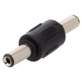   DC dugó - dugó toldó csatlakozó 5,5x2,1mm (fekete) RENDELÉSRE !!!!!!!