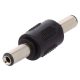 DC dugó - dugó toldó csatlakozó 5,5x2,1mm (fekete) RENDELÉSRE !!!!!!!