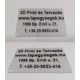 Névjegykártya, reklámkártya, 85x54x1,4mm, 0,6mm kiálló szöveg, a szöveget Ön adja meg KAPHATÓ !!!!!!!