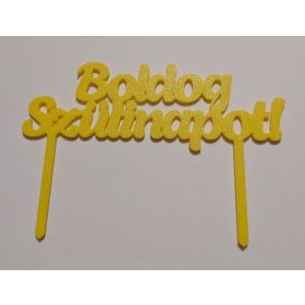   Boldog szülinapot !  Tortadísz, többféle színben választható, két pálcás. KAPHATÓ !!!!!