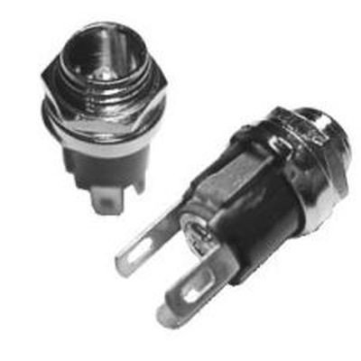 DC aljzat, beépíthető, fém, 5,5,x2,1mm (2129) RENDELÉSRE !!!!!!!