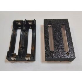   21700 Li-ion 2db lapos érintkezős 70mm-es akkumulátorokhoz, acél rugós érintkezőkkel, akkumulátor tartó, soros elrendezés. KAPHATÓ !!!!!!!
