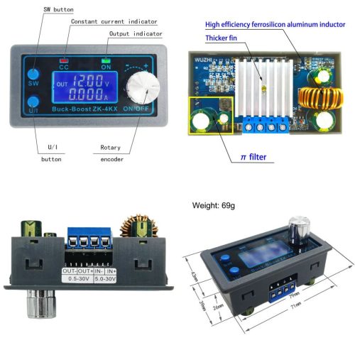 DC - DC Labortápegység modul 30V 4A (ZK-4KX) RENDELÉSRE !!!!!!