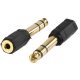 6,3mm sztereó dugó - 3,5mm jack aljzat adapter, aranyozott (CAGP23930BKG) RENDELÉS ALATT !!!!!