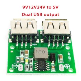   USB dc-dc tápegység, bemenet 6-24V - kimenet USB A aljzat 2x5V 3A max KAPHATÓ !!!!!
