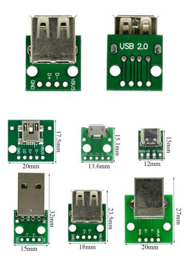 USB A aljzat – DIP átalakító panel KAPHATÓ !!!!!