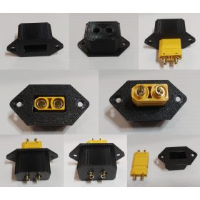    Amass XT90H csatlakozóhoz, beépítő keret AC aljzat helyére KAPHATÓ !!!