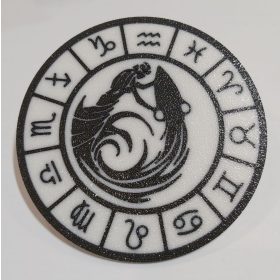   Poháralátét, műanyag mosható, 90x2mm (0021) VÍZÖNTŐ KAPHATÓ !!!!