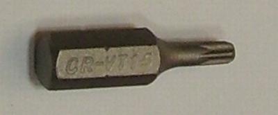 Torx bit fej T-15