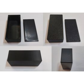   Műszerdoboz műanyag 100x50x35mm fekete csavarok nélkül KAPHATÓ !!!!!!!!
