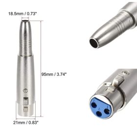   Jack - XLR átalakító, XLR aljzat - 6,3mm mono jack aljzat RENDELÉSRE !!!!!!!