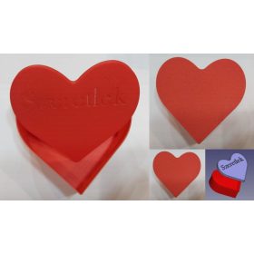   Szív alaku doboz, 137x137x62mm Szeretlek felirattal KAPHATÓ !!!!!