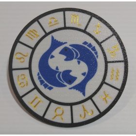   Poháralátét, műanyag mosható, 90x2mm (0023) B verzió HALAK KAPHATÓ !!!!