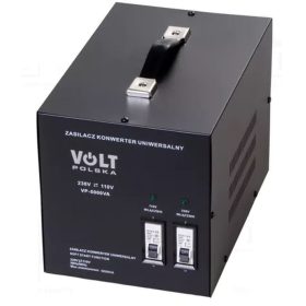   Asztali feszültség konverter 5000W 230/110V (AUTOTRANSFORMÁTOR fém házban) (VOLT VP-5000VA) KÜLSŐ RAKTÁRON !!!! 3-4 munkanap (előre utalással)