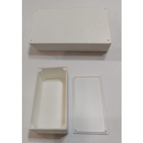   Műszerdoboz műanyag 100x50x35mm fehér csavarok nélkül KAPHATÓ !!!!!!!!