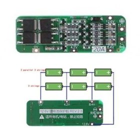   Li-ion 18650 Cella védelemmel ellátott modul BMS - 3 Cella töltés, és merítés védelméhez 20A KAPHATÓ !!!!!!
