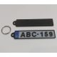 68x14mm rendszámtábla régi típusú, autós kulcstartó, megadható rendszámmal. KAPHATÓ !!!!!!!