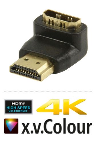 HDMI 270 fokos adapter, aranyozott, 4K KAPHATÓ !!!!!!