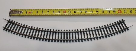 TT vasútmodell sín ív 21,5cm eredeti felújított KIFOGYOTT !!!!!!!