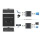 HDMI kétirányú elosztó, 1xBemenet - 2xKimenet vagy 1xKimenet - 2xBemenet, 4K@60Hz, 6 Gbps, Fém ház (VSWI3482AT) KAPHATÓ !!!!!