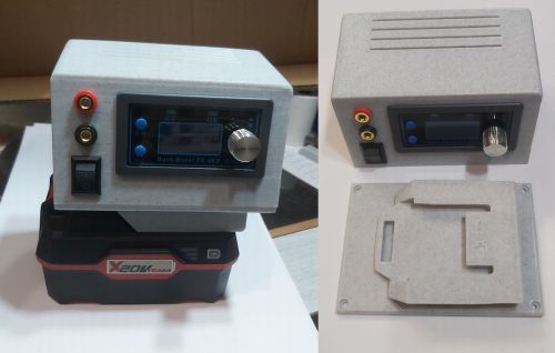 DC - DC Labortápegység modul (ZK-4KX) 30V 4A + ház PARKSIDE akkusinnel RENDELÉS ALATT !!!!!!