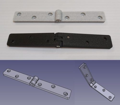Zsanér műanyag M3 fém csavarral 160x20mm KAPHATÓ !!!!!!!