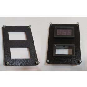   Műszerdobozhoz műanyag erősített 100x75x40mm, csak a műszeres előlap, műszerek nélkül KAPHATÓ !!!!!!!