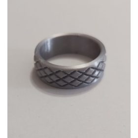 Műanyag gyűrű, ezüst. Design 1 KAPHATÓ !!!