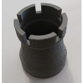   Bástya formájú tolltartó 70x60mm (beton színű) KAPHATÓ !!!!!!