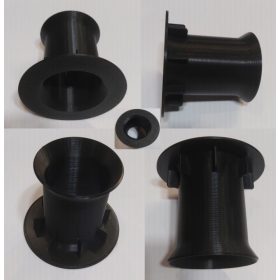 Reflexcső 80x69mm fekete KAPHATÓ !!!!!!!