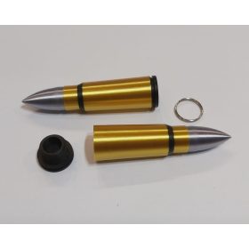   Kulcstartó lőszer formájú, arany-fekete-ezüst színű, üreges belsővel, skuló 2 KAPHATÓ !!!!!!!