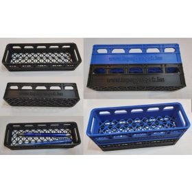   Rekeszes tolltartó, fekvő, fekete, rácsos alsóval, modulosan egymásra helyezhető KAPHATÓ !!!!