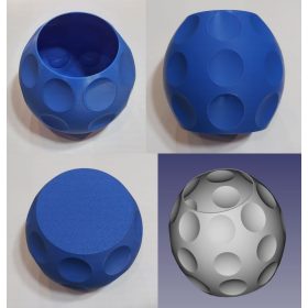   Asztali dísz kínáló tálka gömb 110x100mm, vastag falú (cukorka tartó) KAPHATÓ !!!!!!