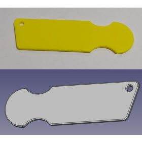   3D műanyag kulcstartó bevásárló érmével, sima KAPHATÓ !!!!!!!