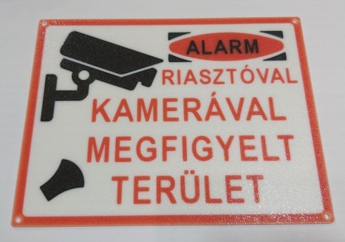 Kamerával riasztóval megfigyelt terület 170x130mm KAPHATÓ !!!!!!