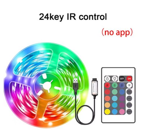 RGB LED szalag 5M 5V-os távirányítóval RENDELÉSRE !!!!!!