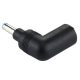  DC könyök adapter 90°-os. DC dugó 5,5 X 2,1-DC aljzat 5,5x2,1 (E137) KAPHATÓ !!!!!!