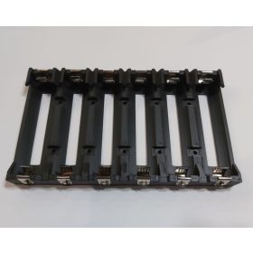   21700 Li-ion 6db lapos érintkezős 70mm-es akkumulátorokhoz, acél rugós érintkezőkkel, akkumulátor tartó, fekete szín KAPHATÓ !!!!!!!