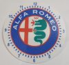 Egyedi falióra Alfa Romeo 175mm, óratartó házzal, óraszerkezet nélkül. KAPHATÓ !!!