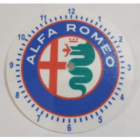   Egyedi falióra Alfa Romeo 175mm, óratartó házzal, óraszerkezet nélkül. KAPHATÓ !!!