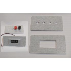   Műszerdobozhoz 2db előlap, mini műszerhez, 4db 6mm furattal, műanyag moduloshoz 100x80x45mm (előlap 40x75x2mm) KAPHATÓ !!!!!!!