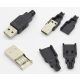  USB A szerlhető dugó + Műanyag ház, 4 pin KAPHATÓ !!!!!!!