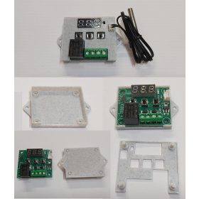   Digitális hőmérő, termosztát panel, LED kijelzővel, külső érzékelővel, 12V, felszerelhető dobozzal KAPHATÓ !!!!!