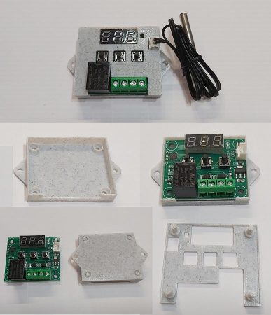 Digitális hőmérő, termosztát panel, LED kijelzővel, külső érzékelővel, 12V, felszerelhető dobozzal KAPHATÓ !!!!!