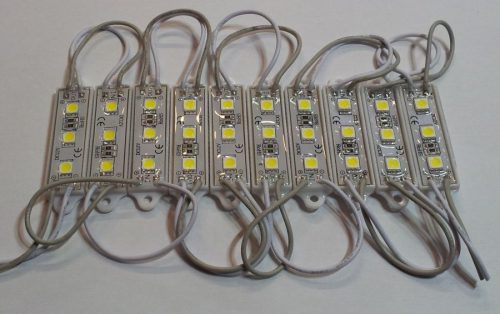Led modul 3 ledes SMD5050 MELEG-FEHÉR IP65 60 lumen!!!!! KIFOGYOTT !!!!!
