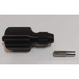   Kulcstartó mini marokcsavarhúzó, tároló rekesszel, + bitfej átalakító 25mm. (61x28mm) KAPHATÓ !!!!!
