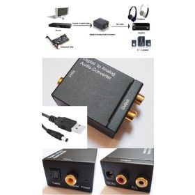   OPTIKAI SZTEREÓ RCA ÁTALAKÍTÓ (digitál - analóg konverter DTA AUDIO) RENDELÉSRE !!!!!