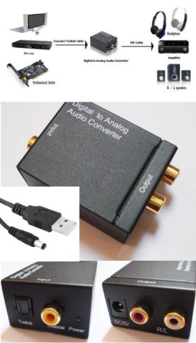 OPTIKAI SZTEREÓ RCA ÁTALAKÍTÓ (digitál - analóg konverter DTA AUDIO) KAPHATÓ !!!!!!!