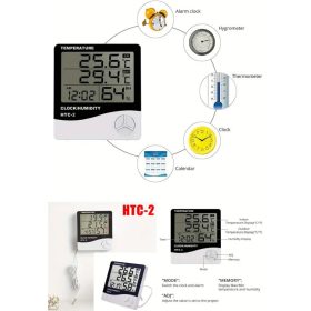  Hőmérséklet kűlső-belső, páratartalom, óra, dátum, ébresztő, nagyméretű LCD kijelző RENDELÉSRE !!!!!